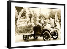 Orange Belt Float-null-Framed Art Print