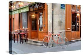 Orange Bicycle, Paris-Alan Blaustein-Stretched Canvas