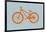 Orange Bicycle-NaxArt-Framed Art Print