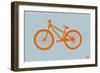 Orange Bicycle-NaxArt-Framed Art Print