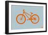 Orange Bicycle-NaxArt-Framed Art Print