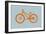 Orange Bicycle-NaxArt-Framed Art Print