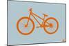 Orange Bicycle-NaxArt-Mounted Art Print