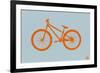 Orange Bicycle-NaxArt-Framed Premium Giclee Print