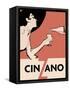 Orange Blackhat Cinzano-null-Framed Stretched Canvas