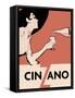 Orange Blackhat Cinzano-null-Framed Stretched Canvas