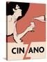 Orange Blackhat Cinzano-null-Stretched Canvas