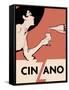 Orange Blackhat Cinzano-null-Framed Stretched Canvas