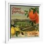 Orange Blossom Brand - Redlands, California - Citrus Crate Label-Lantern Press-Framed Giclee Print