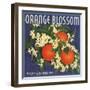 Orange Blossom Brand - Redlands, California - Citrus Crate Label-Lantern Press-Framed Art Print