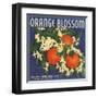 Orange Blossom Brand - Redlands, California - Citrus Crate Label-Lantern Press-Framed Art Print