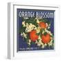 Orange Blossom Brand - Redlands, California - Citrus Crate Label-Lantern Press-Framed Art Print