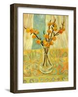 Orange Blossom on a Lemon Cloth-Lorraine Platt-Framed Giclee Print