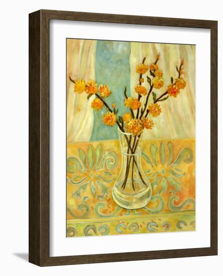 Orange Blossom on a Lemon Cloth-Lorraine Platt-Framed Giclee Print