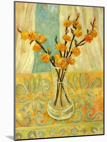 Orange Blossom on a Lemon Cloth-Lorraine Platt-Mounted Giclee Print