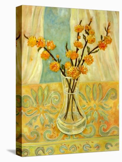 Orange Blossom on a Lemon Cloth-Lorraine Platt-Stretched Canvas
