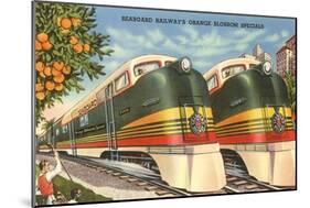 Orange Blossom Special Trains, Florida-null-Mounted Art Print