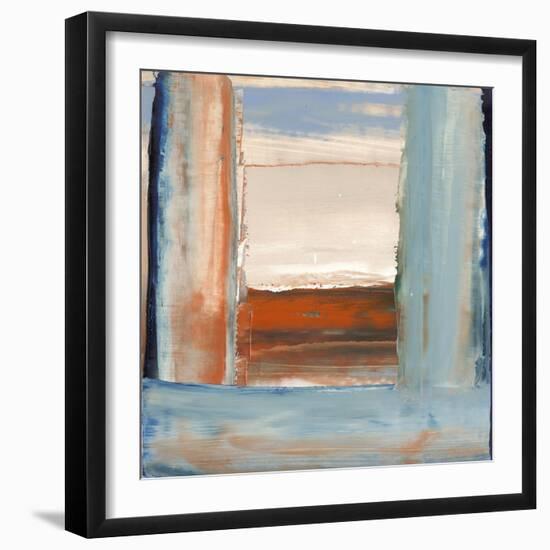 Orange & Blue I-Sharon Gordon-Framed Art Print