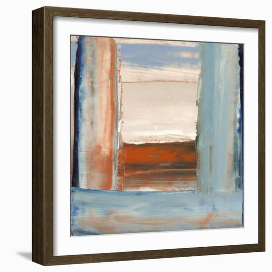 Orange & Blue I-Sharon Gordon-Framed Premium Giclee Print