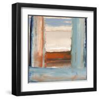 Orange & Blue I-Sharon Gordon-Framed Art Print
