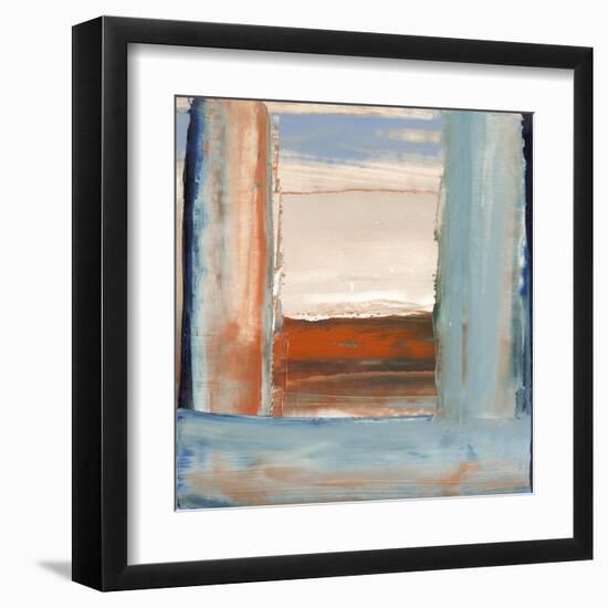 Orange & Blue I-Sharon Gordon-Framed Art Print