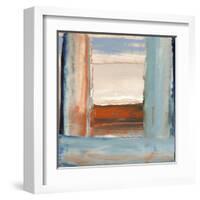 Orange & Blue I-Sharon Gordon-Framed Art Print