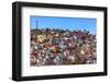 Orange, Blue, Red Houses of Guanajuato Mexico-William Perry-Framed Photographic Print