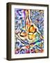 orange-blue still life,2017-Alex Caminker-Framed Giclee Print