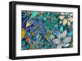 Orange Blue-Claire Westwood-Framed Art Print