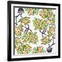 Orange Bonsai Orange Pattern-Cat Coquillette-Framed Giclee Print