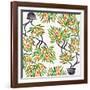 Orange Bonsai Orange Pattern-Cat Coquillette-Framed Giclee Print