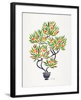 Orange Bonsai Orange-Cat Coquillette-Framed Giclee Print