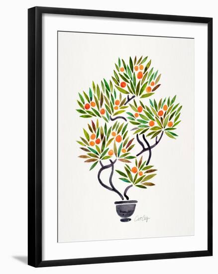 Orange Bonsai Orange-Cat Coquillette-Framed Giclee Print