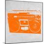 Orange Boom Box-NaxArt-Mounted Premium Giclee Print