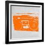 Orange Boom Box-NaxArt-Framed Premium Giclee Print