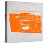 Orange Boom Box-NaxArt-Stretched Canvas