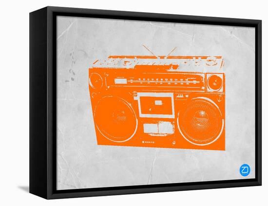 Orange Boom Box-NaxArt-Framed Stretched Canvas