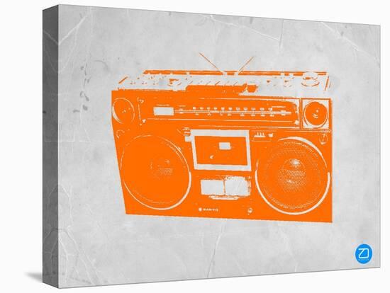 Orange Boom Box-NaxArt-Stretched Canvas