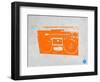 Orange Boom Box-NaxArt-Framed Art Print