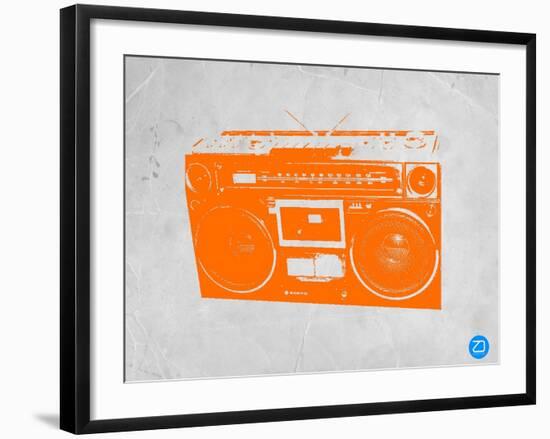 Orange Boom Box-NaxArt-Framed Art Print