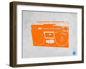 Orange Boom Box-NaxArt-Framed Art Print