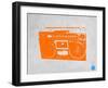 Orange Boom Box-NaxArt-Framed Art Print