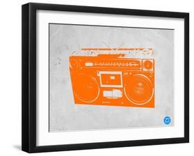 Orange Boom Box-NaxArt-Framed Art Print