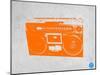 Orange Boom Box-NaxArt-Mounted Art Print