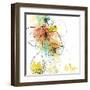 Orange Botanica-Jan Weiss-Framed Art Print