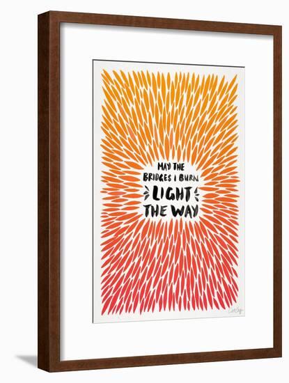 Orange Bridges Burn Burst-Cat Coquillette-Framed Art Print