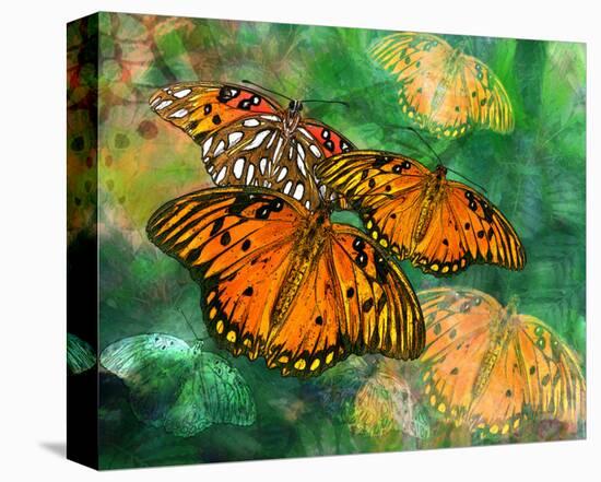 Orange Butterfly Fantasy II-Melinda Bradshaw-Stretched Canvas