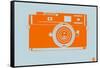 Orange Camera-NaxArt-Framed Stretched Canvas