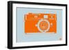 Orange Camera-NaxArt-Framed Art Print