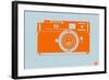 Orange Camera-NaxArt-Framed Art Print